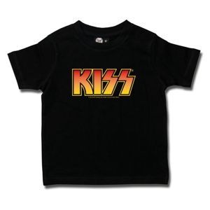 Tričko metal Metal-Kids Kiss (Logo 4C) Čierna