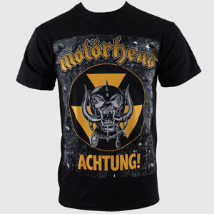 Tričko metal ROCK OFF Motörhead Achtung g- Blk Čierna viacfarebná