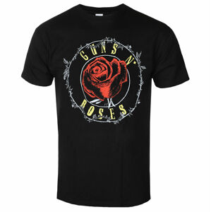tričko pánske Guns N' Roses - Rose Circle Paradise City - BLACK - ROCK OFF - GNRTS122MB
