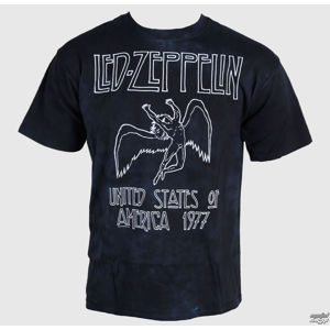 Tričko metal LIQUID BLUE Led Zeppelin Čierna