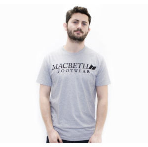 tričko street MACBETH Vintage Logo sivá XL