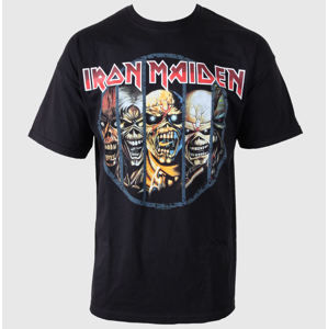 Tričko metal ROCK OFF Iron Maiden Eddie Candle Čierna L