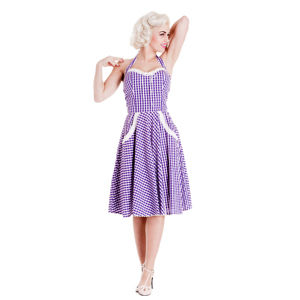 šaty dámske HELL BUNNY - Charlotte - Lavndr - 4226 L