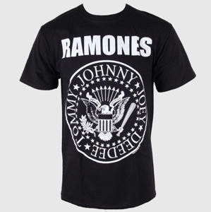 Tričko metal ROCK OFF Ramones Giant Presidential Seal Čierna