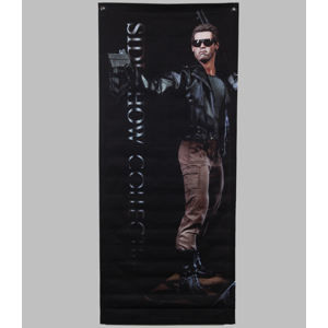 vlajka (banner) Terminator - T-800 - 64x152 - SSBAN002M