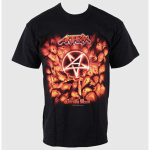 Tričko metal ROCK OFF Anthrax Worship Music Čierna