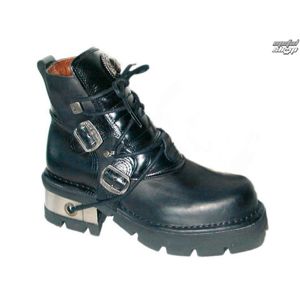 topánky kožené NEW ROCK Classic Shoes (988-S1) Black Čierna 36