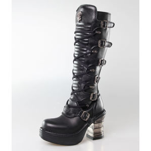topánky na podpätku NEW ROCK 8272-S2 Čierna viacfarebná