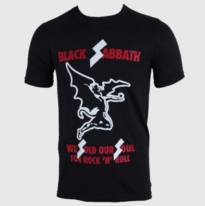 Tričko metal ROCK OFF Black Sabbath Sold Our Soul Čierna