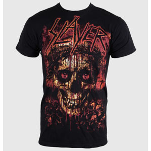 Tričko metal ROCK OFF Slayer Crowned Skull Čierna XL