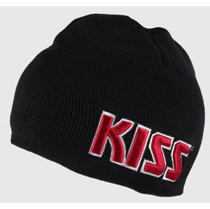 čiapka Kiss - Red on White Logo - ROCK OFF - KISSBEAN03GM
