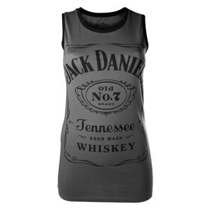 tielko dámske Jack Daniels - Charcoal - BIOWORLD - TS500201JDS L