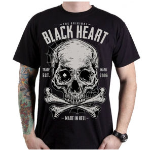 tričko street BLACK HEART BONNER Čierna XL