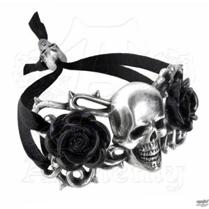 náramok ALCHEMY GOTHIC Skull & Briar Rose