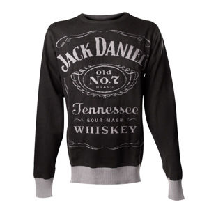 sveter pánsky Jack Daniels - Knitted Sweater - Black - BIOWORLD - KW001014JDS XXL