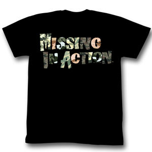 tričko filmové AMERICAN CLASSICS Mission in Action Invisible Čierna viacfarebná M