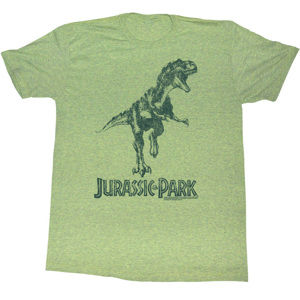 tričko filmové AMERICAN CLASSICS Jurassic Park Green T-Rex zelená XXL