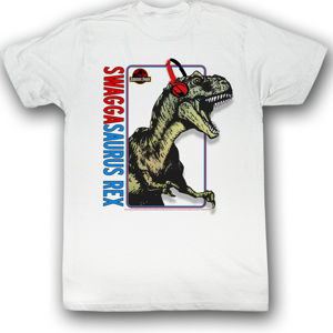 tričko filmové AMERICAN CLASSICS Jurassic Park Swaggasaurus Rex biela S