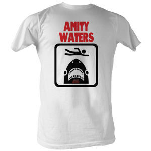 tričko filmové AMERICAN CLASSICS JAWS Amity Waters biela XXL