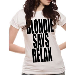 Tričko metal LIVE NATION Blondie Says Relax biela XL