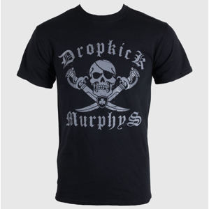 Tričko metal KINGS ROAD Dropkick Murphys Jolly Roger Čierna XXL