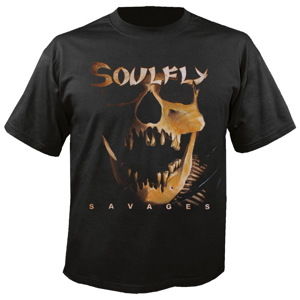 Tričko metal NUCLEAR BLAST Soulfly Savages Čierna sivá hnedá S