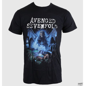 Tričko metal ROCK OFF Avenged Sevenfold Recurring Nightmare Čierna sivá hnedá