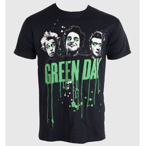 tričko metal ROCK OFF Green Day Drips Čierna sivá hnedá L