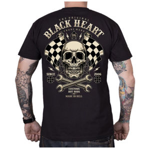 tričko street BLACK HEART STARTER Čierna