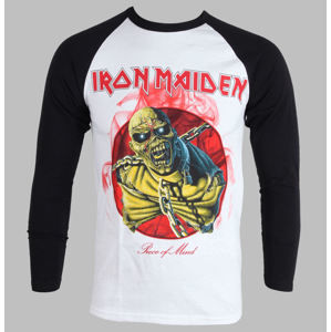 ROCK OFF Iron Maiden Piece Of Mind Čierna biela XXL