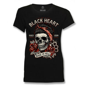 tričko street BLACK HEART JENY Čierna L