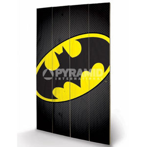 drevený obraz DC Comics - Batman Symbol - PYRAMID POSTERS - LW11204
