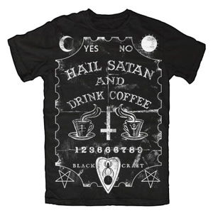 BLACK CRAFT Hail Satan & Drink Coffee Čierna
