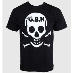 Tričko metal CARTON G.B.H. Skull Čierna XS
