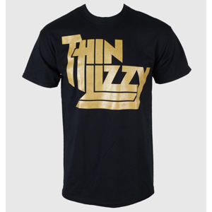 PLASTIC HEAD Thin Lizzy Metallic Gold Logo Čierna
