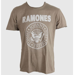 AMPLIFIED Ramones Logo sivá hnedá zelená béžová