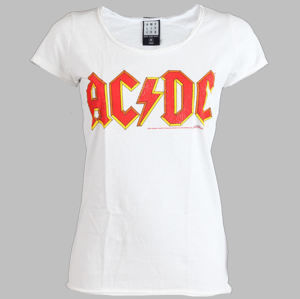 Tričko metal AMPLIFIED AC-DC Logo biela XL