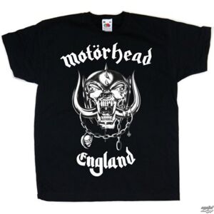 Tričko metal ROCK OFF Motörhead England Youth Čierna