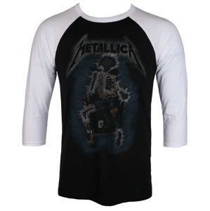 Tričko metal NNM Metallica ELECTRIC CHAIR Baseball Čierna biela viacfarebná XXL