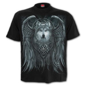 tričko SPIRAL WOLF SPIRIT Čierna L