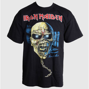 Tričko metal ROCK OFF Iron Maiden Piece of Mind Skull Čierna