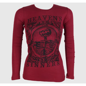 tričko hardcore SE7EN DEADLY Heaven Sinners Red červená XL