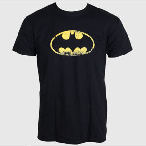tričko filmové LIVE NATION Batman Distressed Logo Čierna M