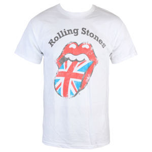 tričko metal BRAVADO Rolling Stones Distressed Union Jack biela S