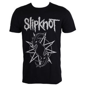 Tričko metal ROCK OFF Slipknot Goat Star Logo Čierna