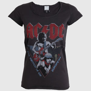tričko metal AMPLIFIED AC-DC AC/DC Čierna sivá S