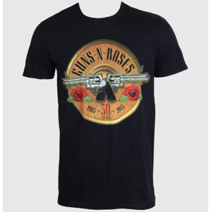 tričko metal ROCK OFF Guns N' Roses 30th Photo Logo Čierna L
