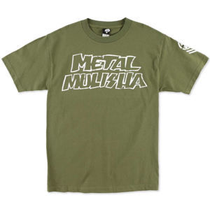 tričko street METAL MULISHA Throwback zelená viacfarebná S