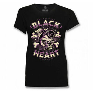 tričko BLACK HEART BETTY RIZO Čierna