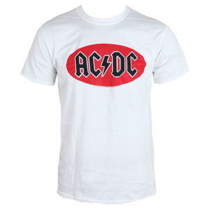 Tričko metal LIVE NATION AC-DC Oval Logo biela XXL